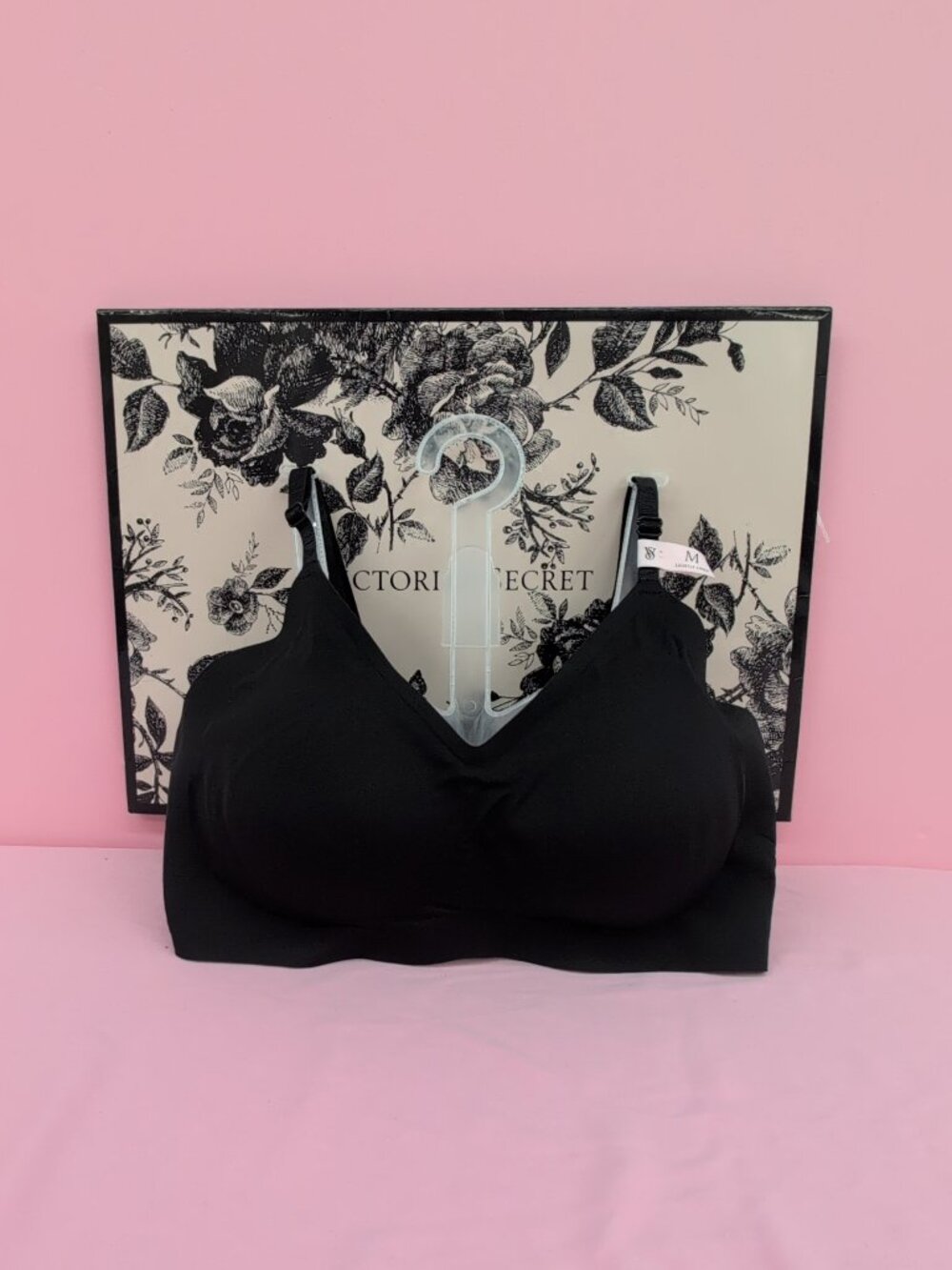 Victoria's Secret Lightly Lined Wireless Comfort Bra Medium Black NWT